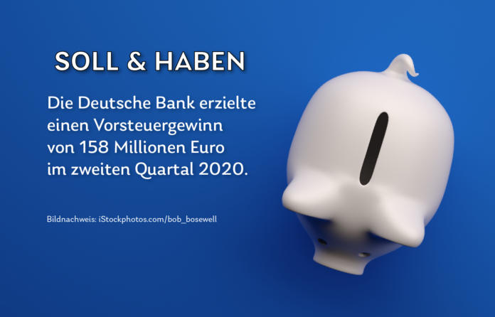 Am 29. Juli präsentierte die Deutsche Bank im Zwischenbericht die Ergebnisse für das zweite Quartal 2020.||